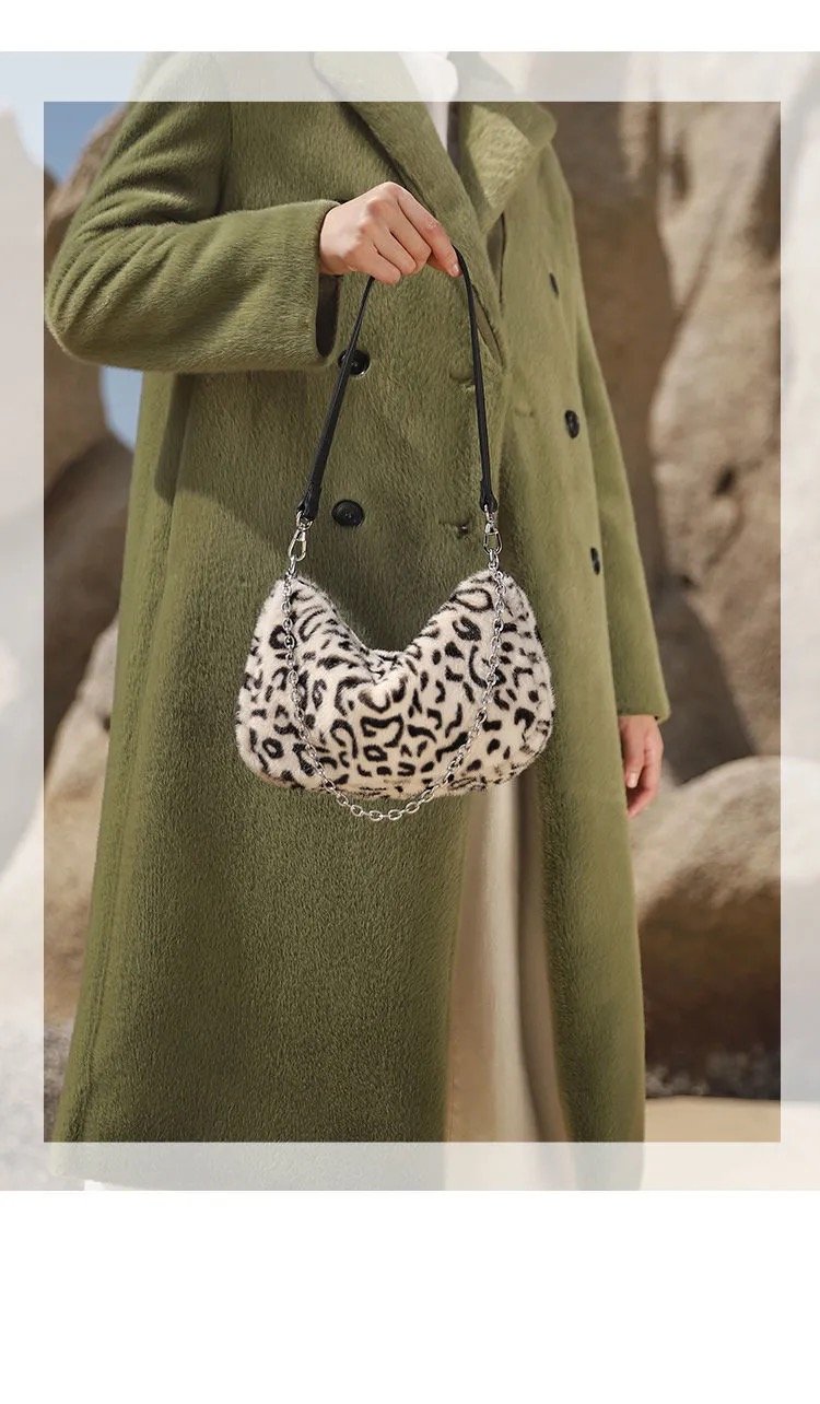 ヒョウ柄のファッションショルダーバッグ-xinru shop