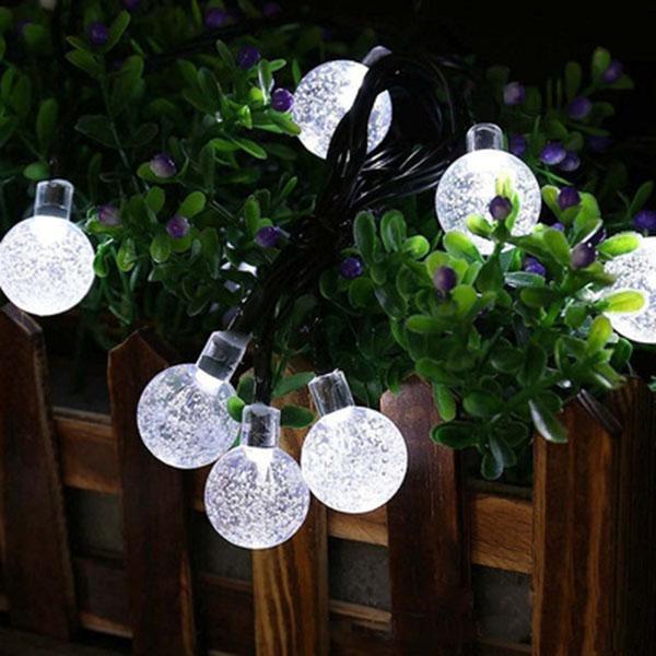 30 LED Solar Bubble Beads Patio String Lights-xinru shop