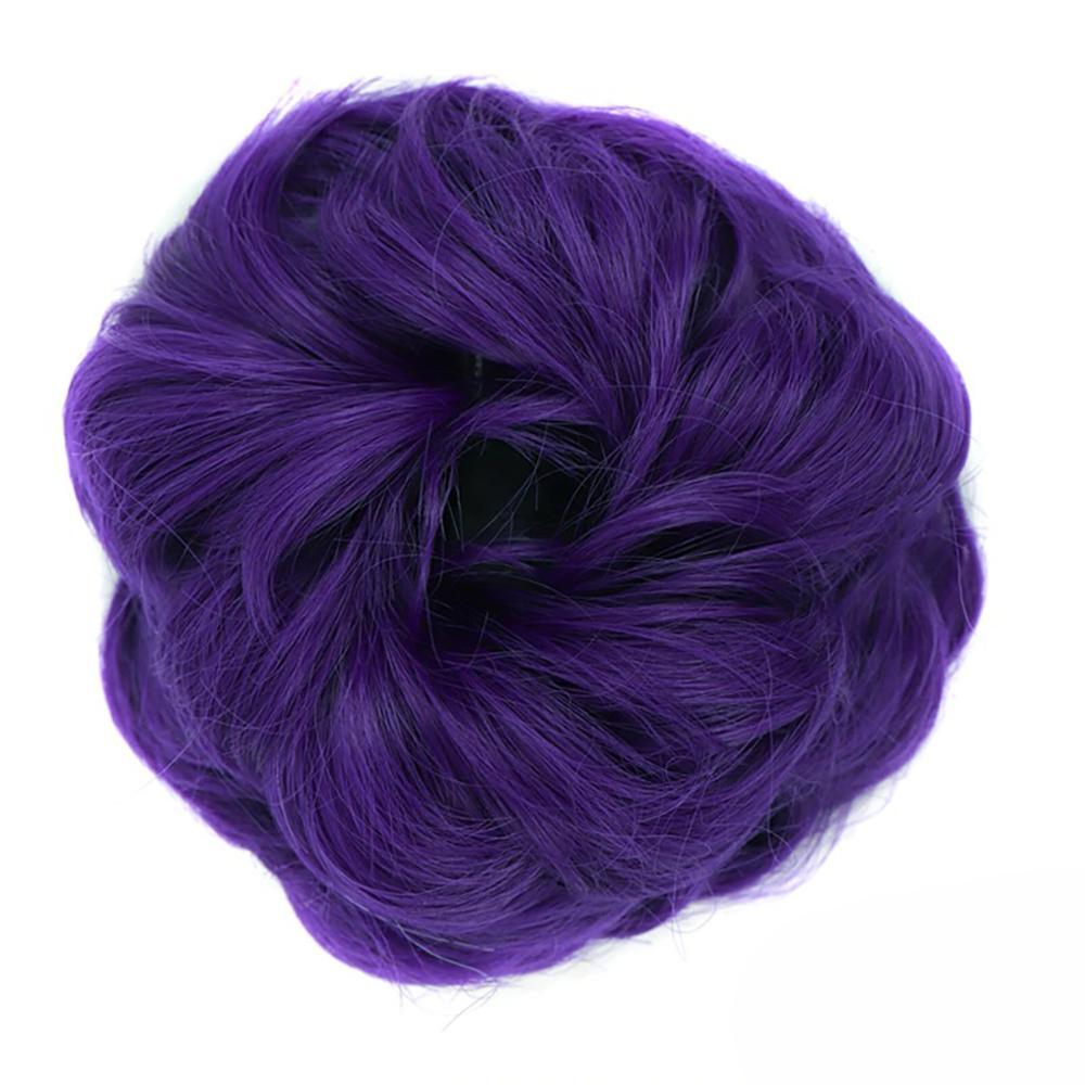 Natural Look Synthetic Messy Hair Bun Scrunchie Extension-xinru