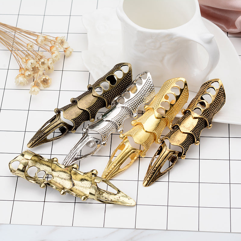 Gauntlet Finger Resizable Rings-xinru