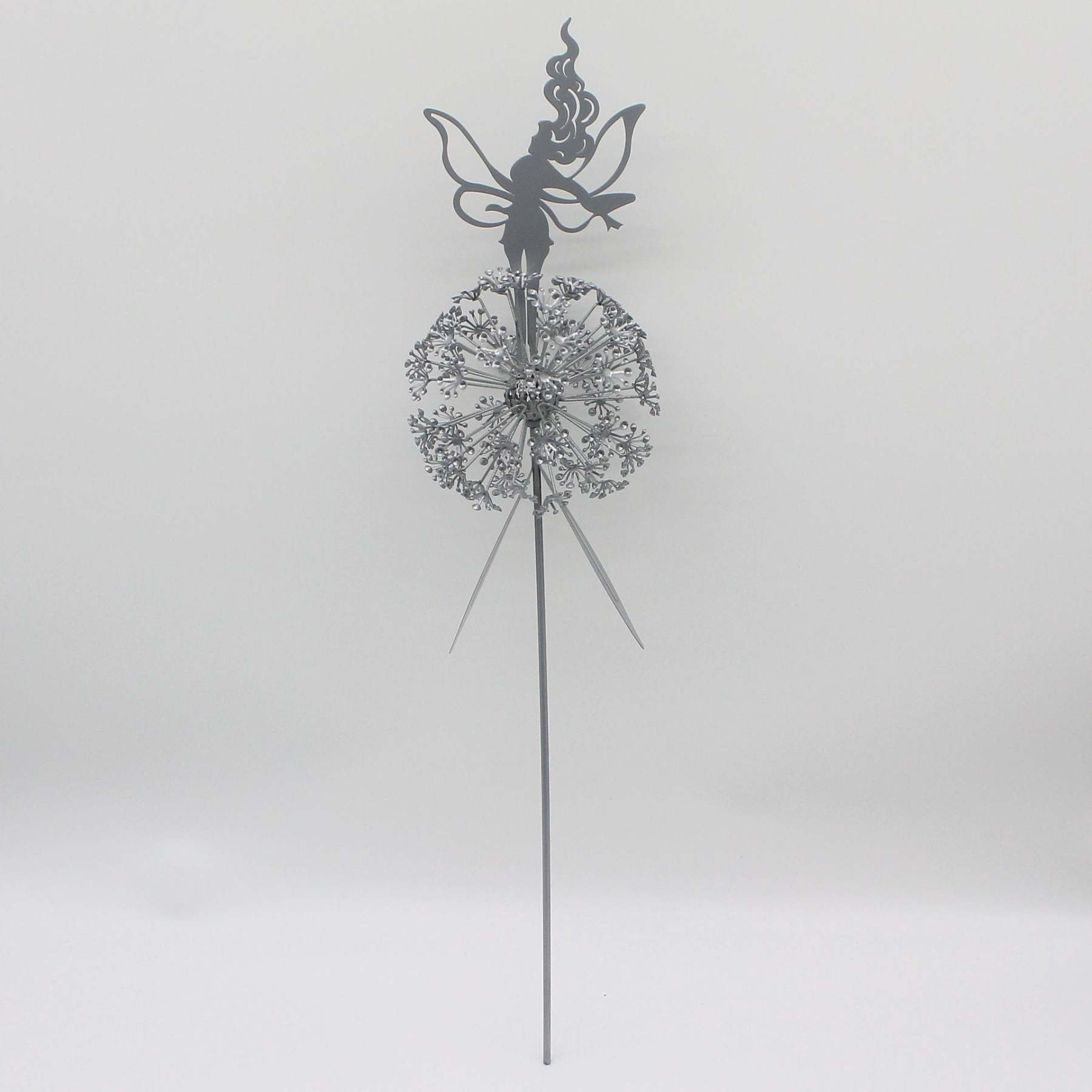 Metal Garden Decorative Stake Fairies Dandelions Dance Together-xinru