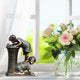 Garden Statue A Kid With Fireflies Garden Fairy Garden Decoration-xinru