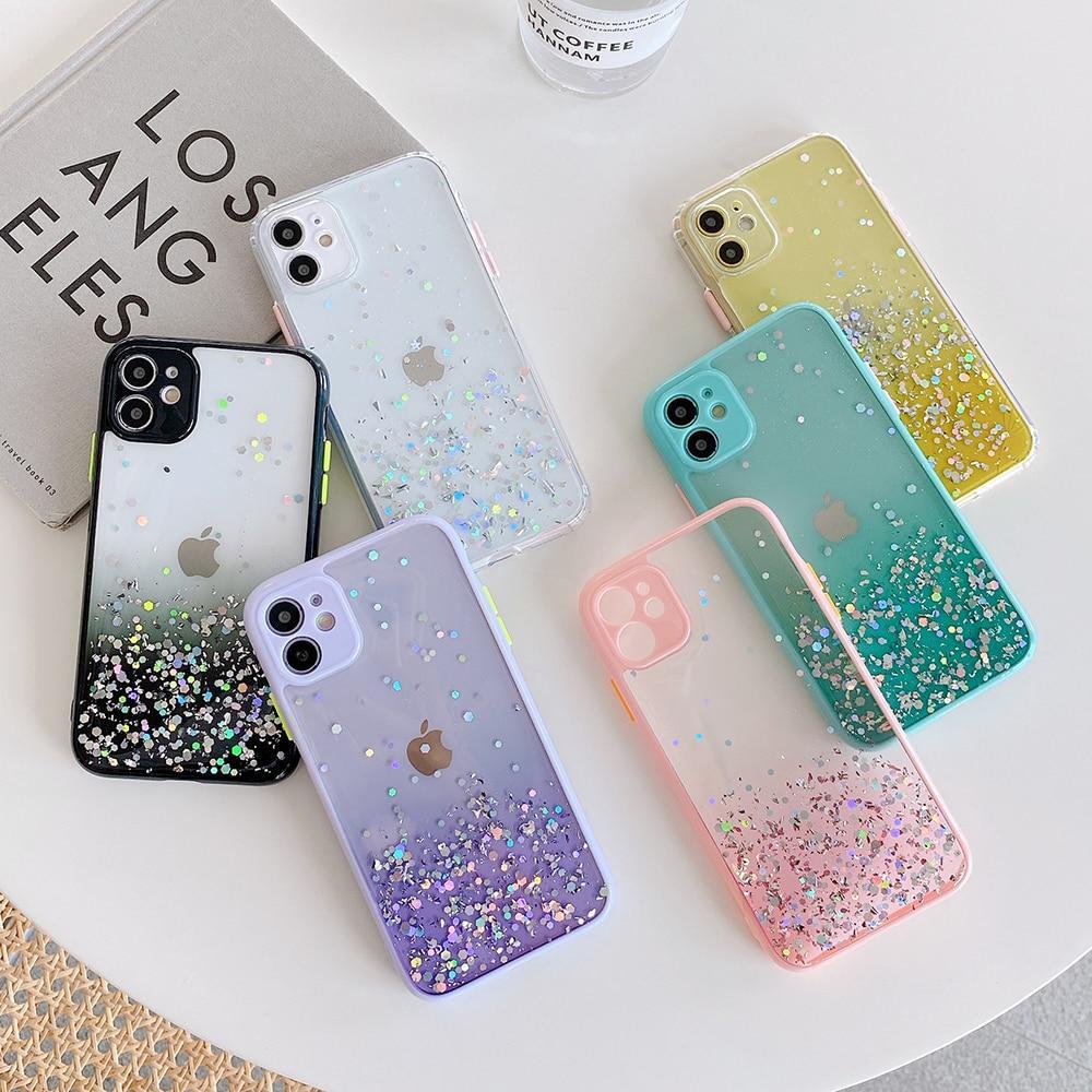 Gradient Glitter Sequins Case-xinru
