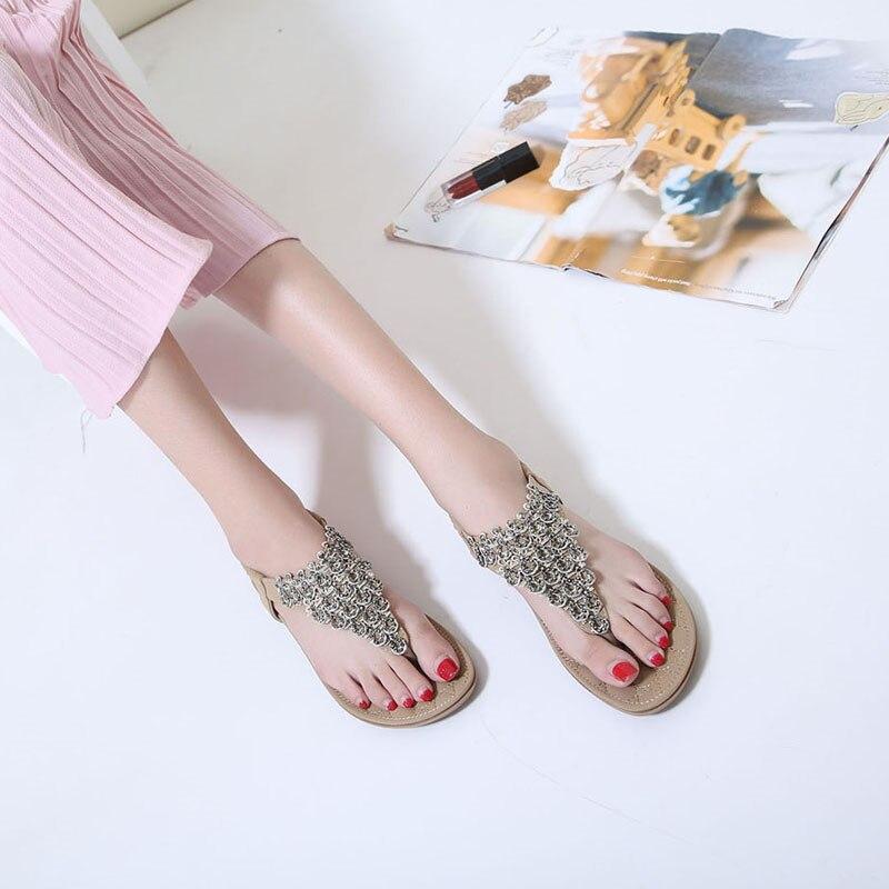 Women Summer Beach Peacock Flip Flop Female Sandals-xinru