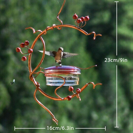 Early Spring Red Berries Hummingbird Feeder-xinru