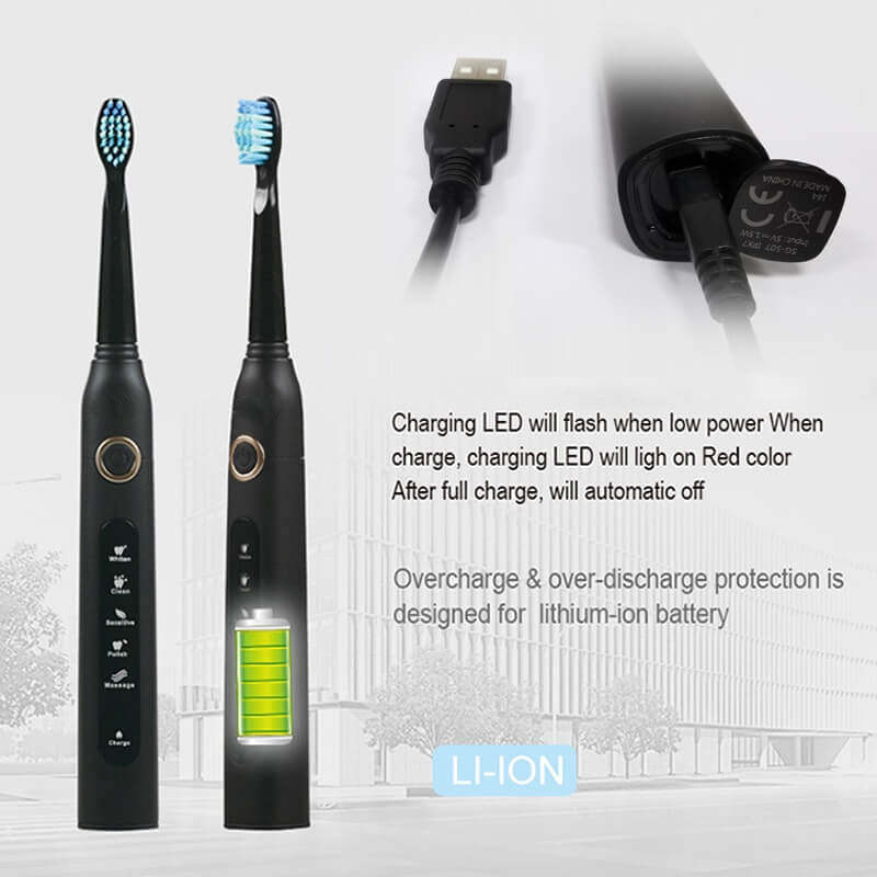 5 Mode Electric Toothbrush Sonic Rechargeable Smart Toothbrush-xinru
