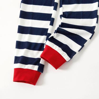 Plus Size Christmas Santa and Letter Print Family Matching Long-sleeve Pajamas Sets-xinru shop