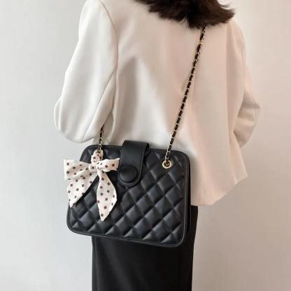 ボウチェーンショルダーバッグ-xinru shop