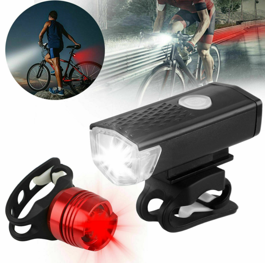 Bicycle Flashing Bike Lights Accessories Head Light And Tail Light-xinru