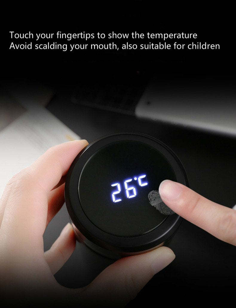 Intelligent Insulated Thermos Bottle with Temperature Display-xinru
