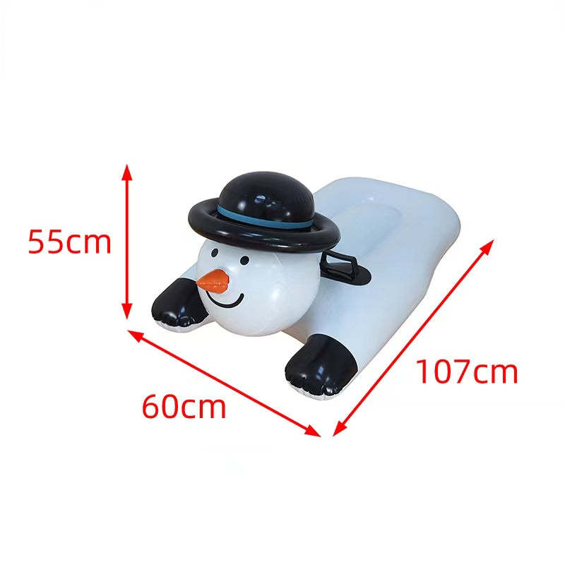 4FT PVC Inflatable Ski Circle for Children Adult Outdoor Winter Sport Toys-xinru shop