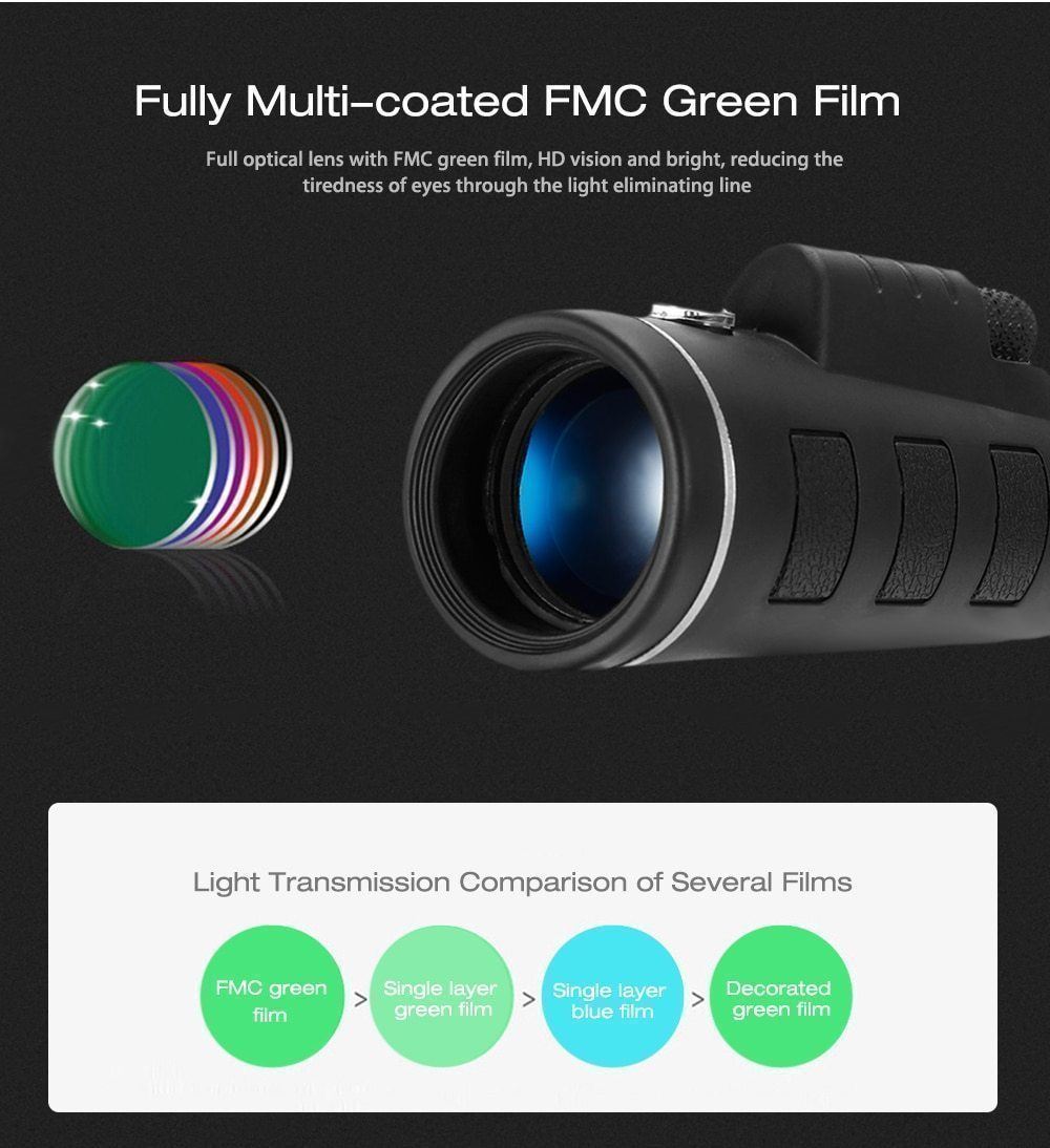 40x Zoom Smartphone Cell Phone Adjustable Focus Monocular-xinru