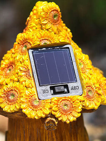 Solar Resin Tree House Outdoor LED Decorative Garden Light-xinru