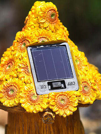 Solar Resin Tree House Outdoor LED Decorative Garden Light-xinru