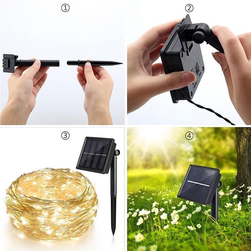 Outdoor Solar Powered String Lights-xinru shop