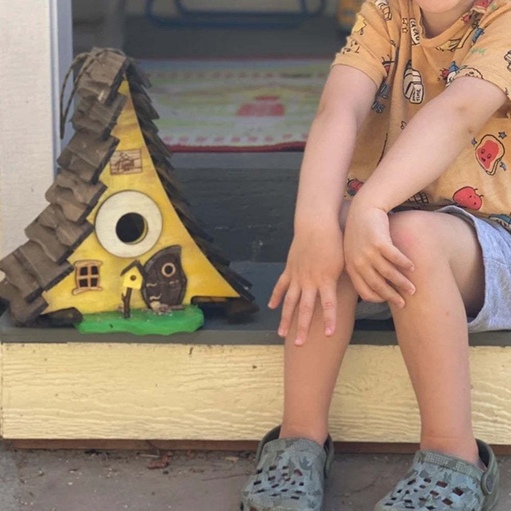 Wooden Birdhouse Or Hummingbird Nest-xinru