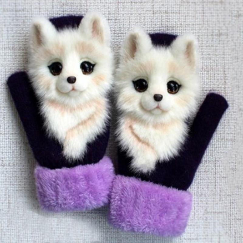 Cute Winter Animal Gloves-xinru shop