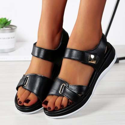 2022 Women Sandals Platform leather Ladies Sandals-xinru