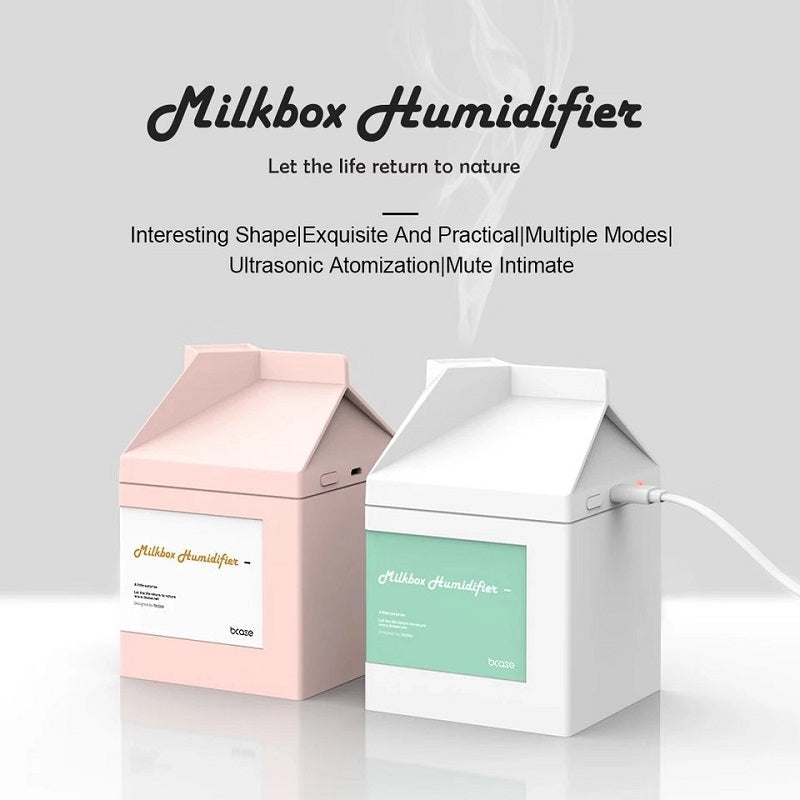 Milk Carton Mini Spray Desktop Air Humidifier-xinru