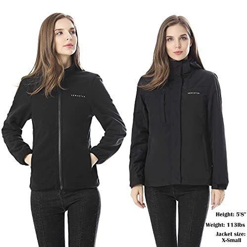 Women's 3-in-1 Heated Jacket with Battery Pack 7.4V-xinru shop