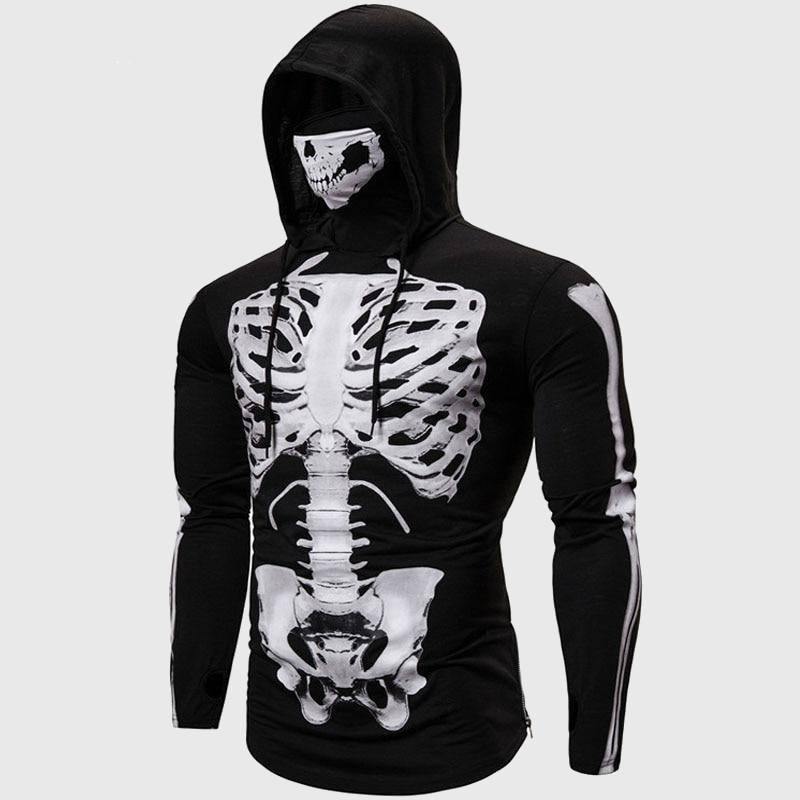 Skull X-Ray Ninja Hoodie-xinru