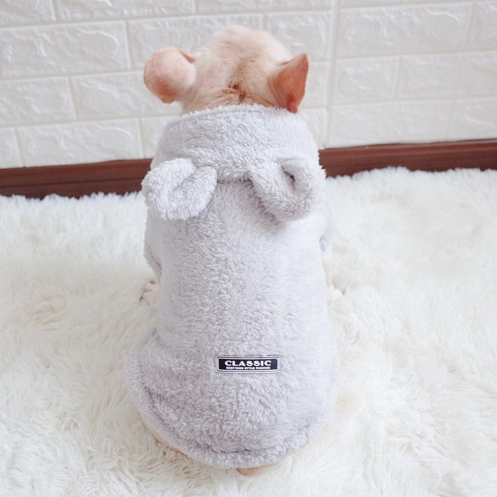 Autumn Hoodies for Dog  Bear Ear Hoodies for Small Dog  Warm Clothing for Dog-xinru