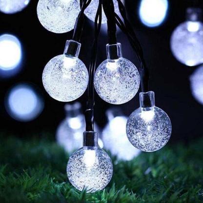 30 LED Solar Bubble Beads Patio String Lights-xinru shop