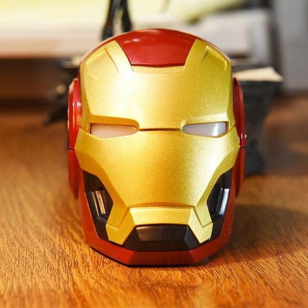 Iron Man Helmet Bluetooth Speaker with Light Up LED-xinru