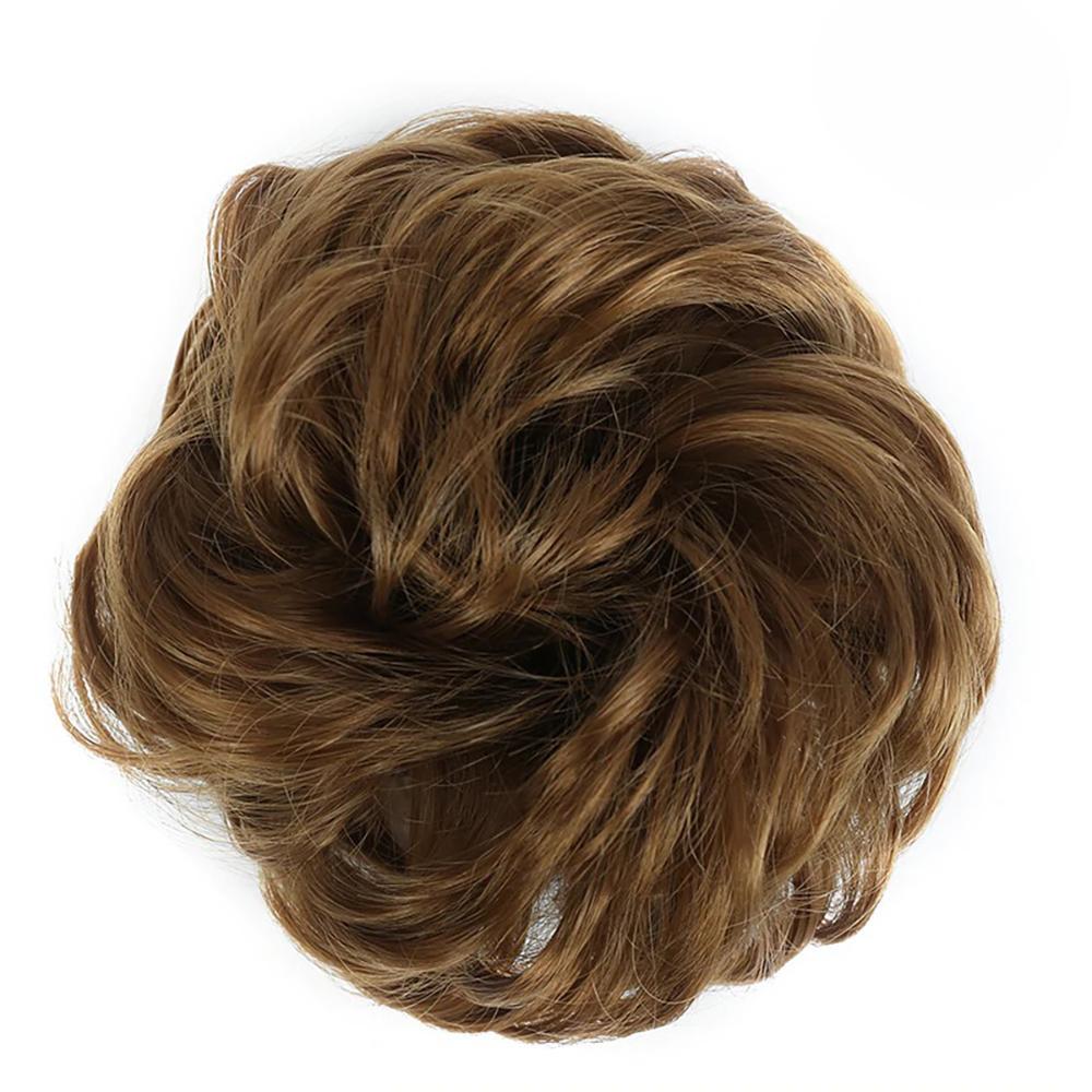 Natural Look Synthetic Messy Hair Bun Scrunchie Extension-xinru