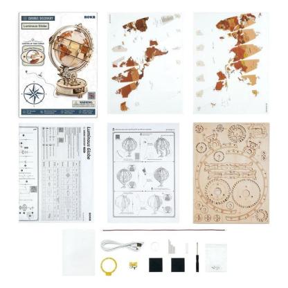 Luminous 3D Puzzle Globe-xinru shop