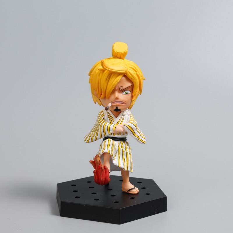 MINI Luffy Nami Model Action PVC Figure Anime Kimono Kingdom Desktop Decoration-xinru