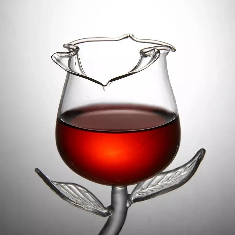 Rose Wine Glass Red Wine Goblet Wine Cocktail Glasses-xinru