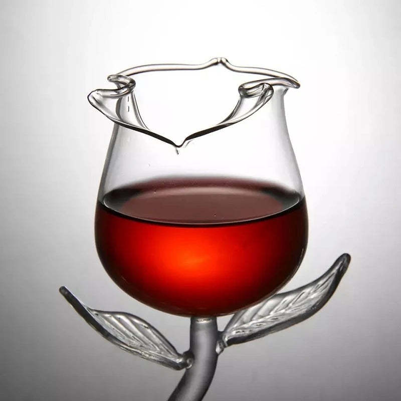 Rose Wine Glass Red Wine Goblet Wine Cocktail Glasses-xinru