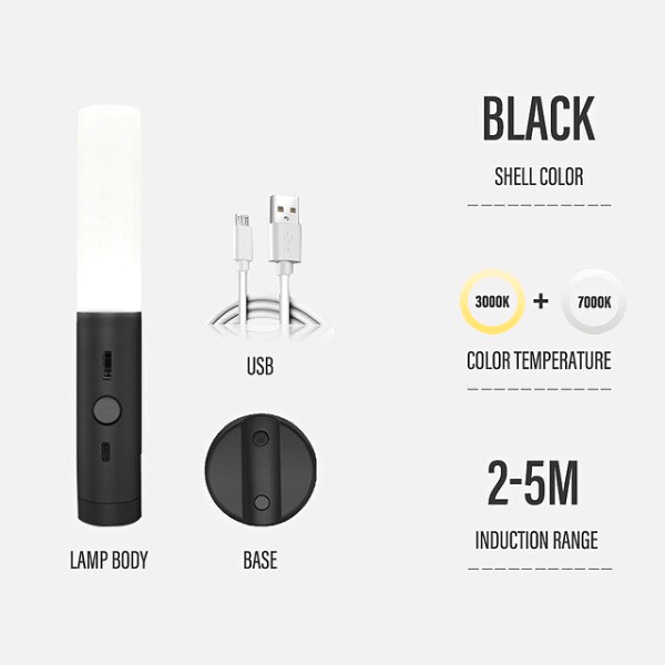 Led Magnetic Auto Motion Sensor Light Portable No Plug Lamp-xinru