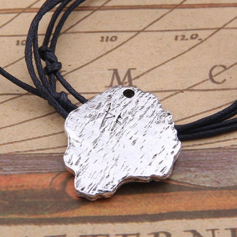 Unisex Viking Aegishjalmr Helm Of Awe Pendant Necklace-xinru