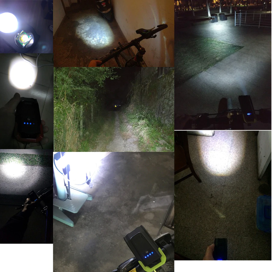 LED  Waterproof Rechargeable Bike Light-xinru
