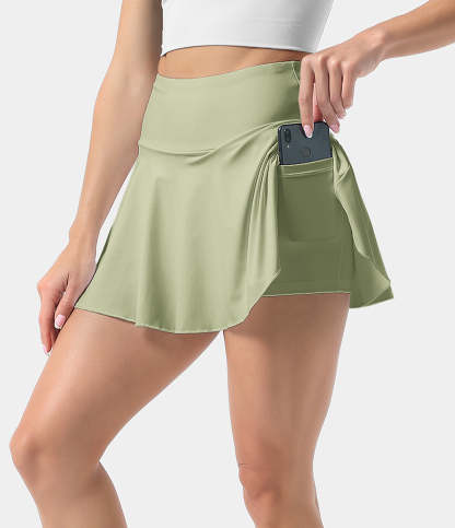 Women's Athletic High Waisted Tennis Skirts With Pockets-xinru shop