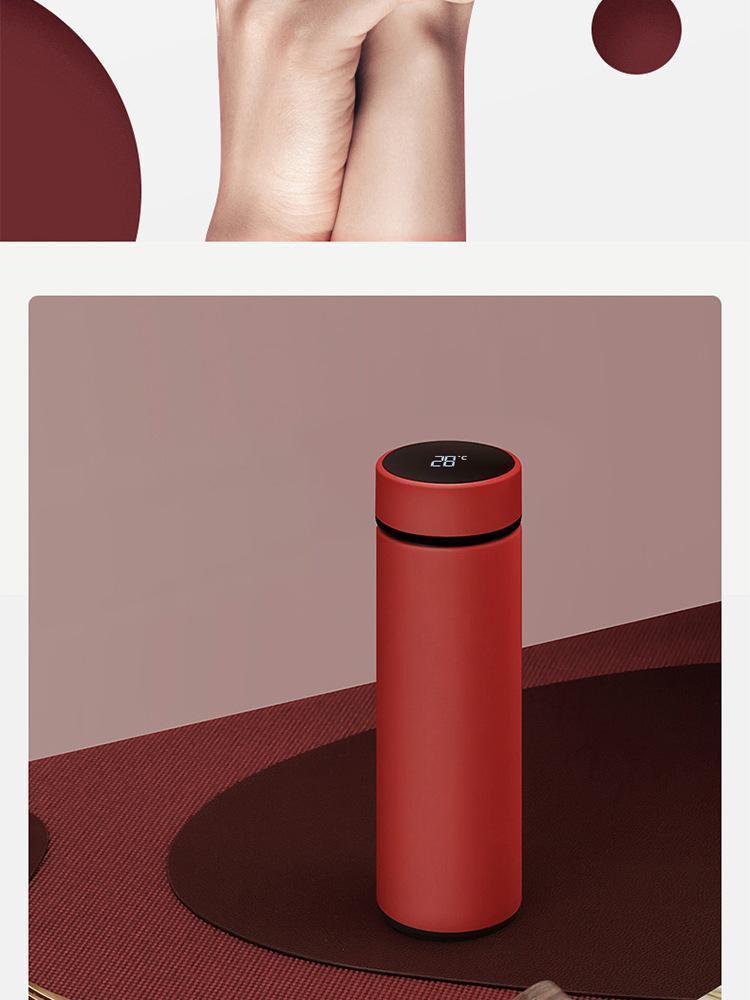 Intelligent Insulated Thermos Bottle with Temperature Display-xinru