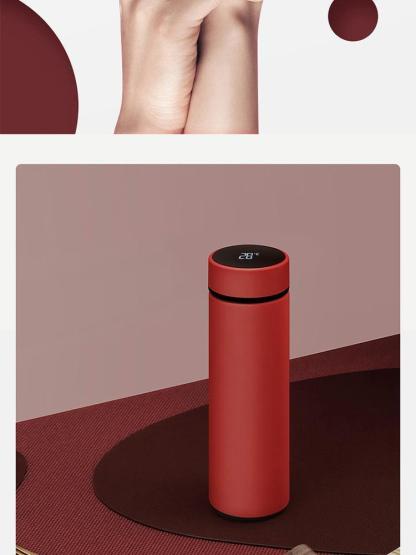 Intelligent Insulated Thermos Bottle with Temperature Display-xinru