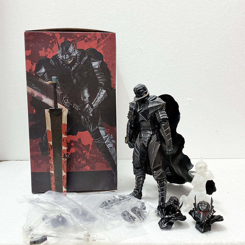 Berserk Guts Black Swordman Figure Action Figure Toy Model-xinru
