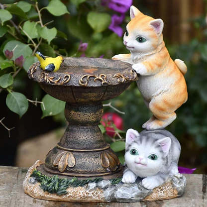 Resin Cat Solar Light Outdoor Garden Light Garden Decoration-xinru