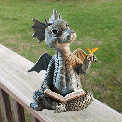 Outdoor Yard Decoration Miniature Dragon Resin Ornaments-xinru