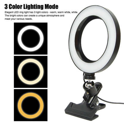 6" Ring Light With Tripod For Computer Laptop Desktop-xinru