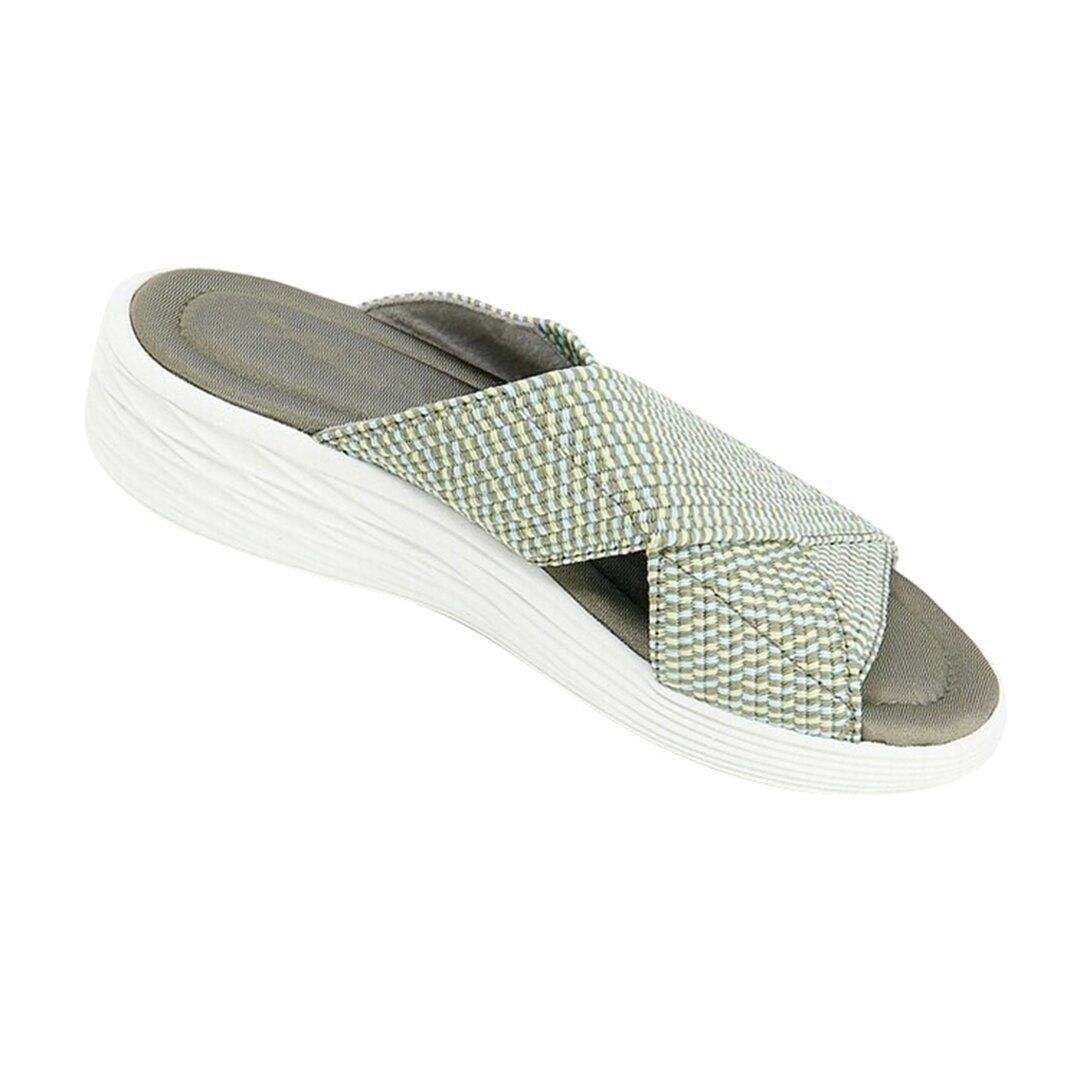 Women's Up-gradation-Stretch Cross Slide Sandals-xinru