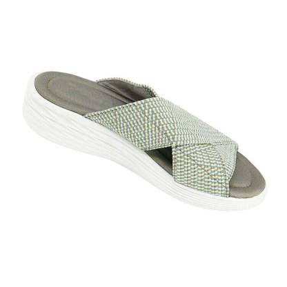 Women's Up-gradation-Stretch Cross Slide Sandals-xinru