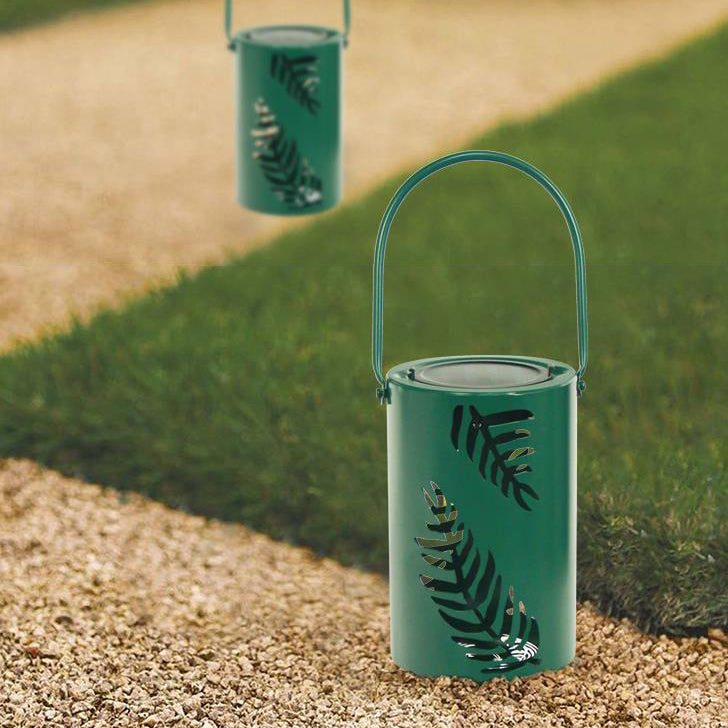 Solar Waterproof Iron Hollow Leaf Design LED Outdoor Decorative Light-xinru