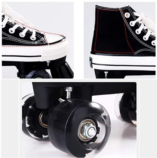 Canvas Flash Roller Skates-xinru shop