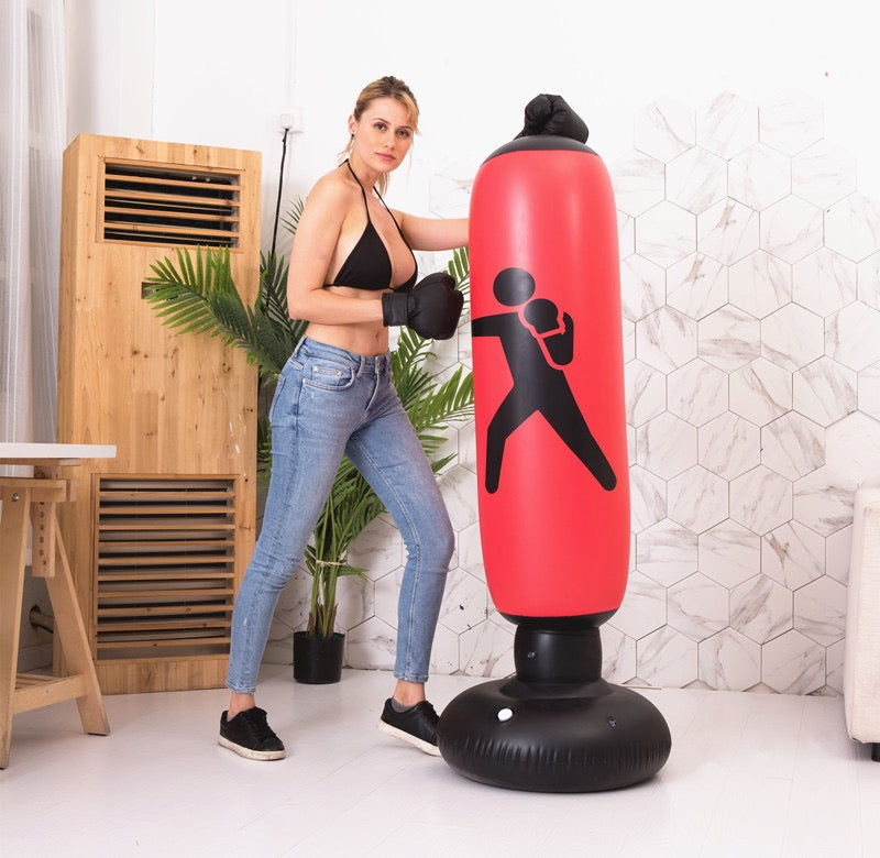 Fitness Inflatable Vertical Boxing Column Thickened 1.6 Meters High-xinru shop