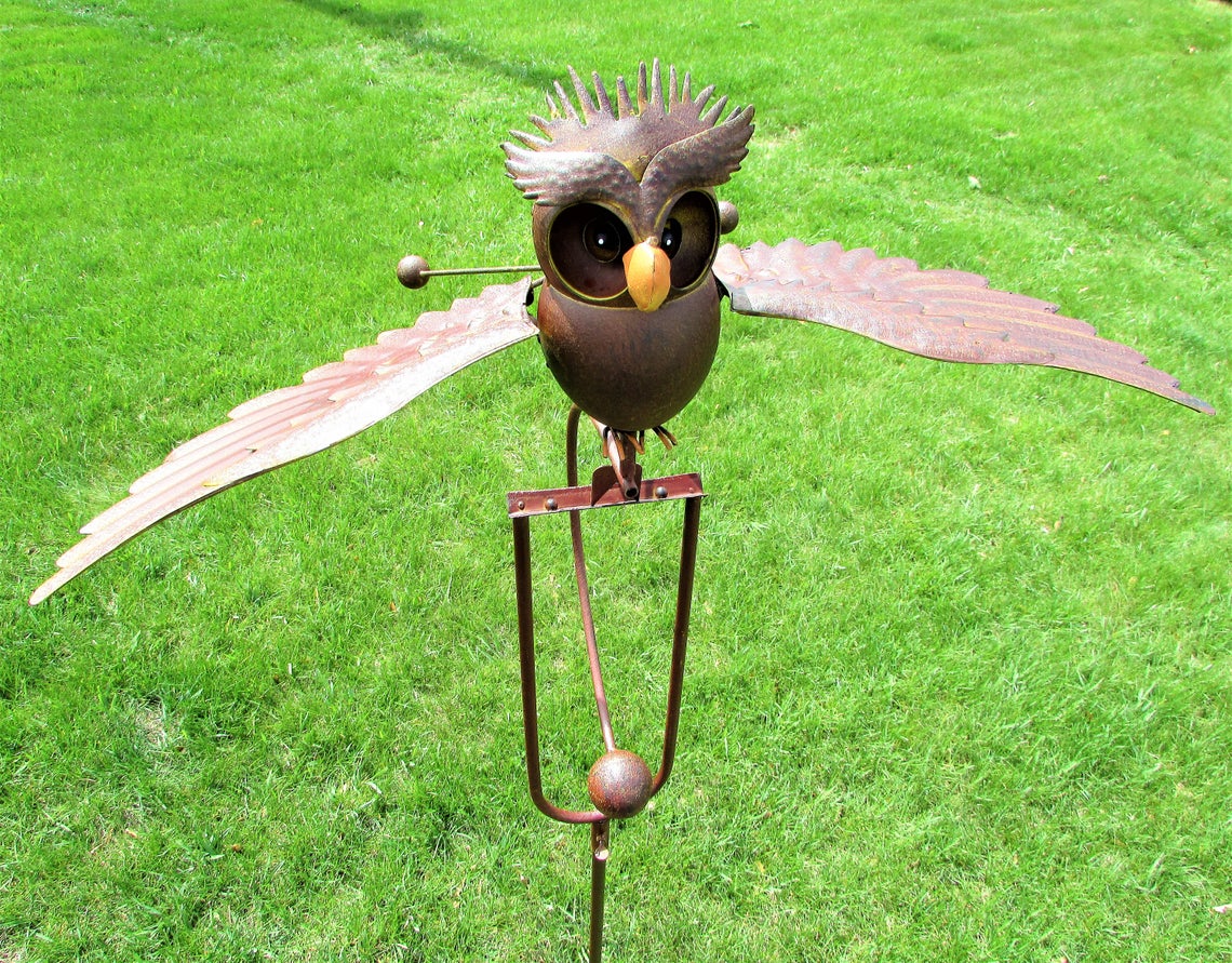 Eagle Garden Sculpture Large Bird Outdoor Statues Metal Yard Patio Lawn Decor-xinru