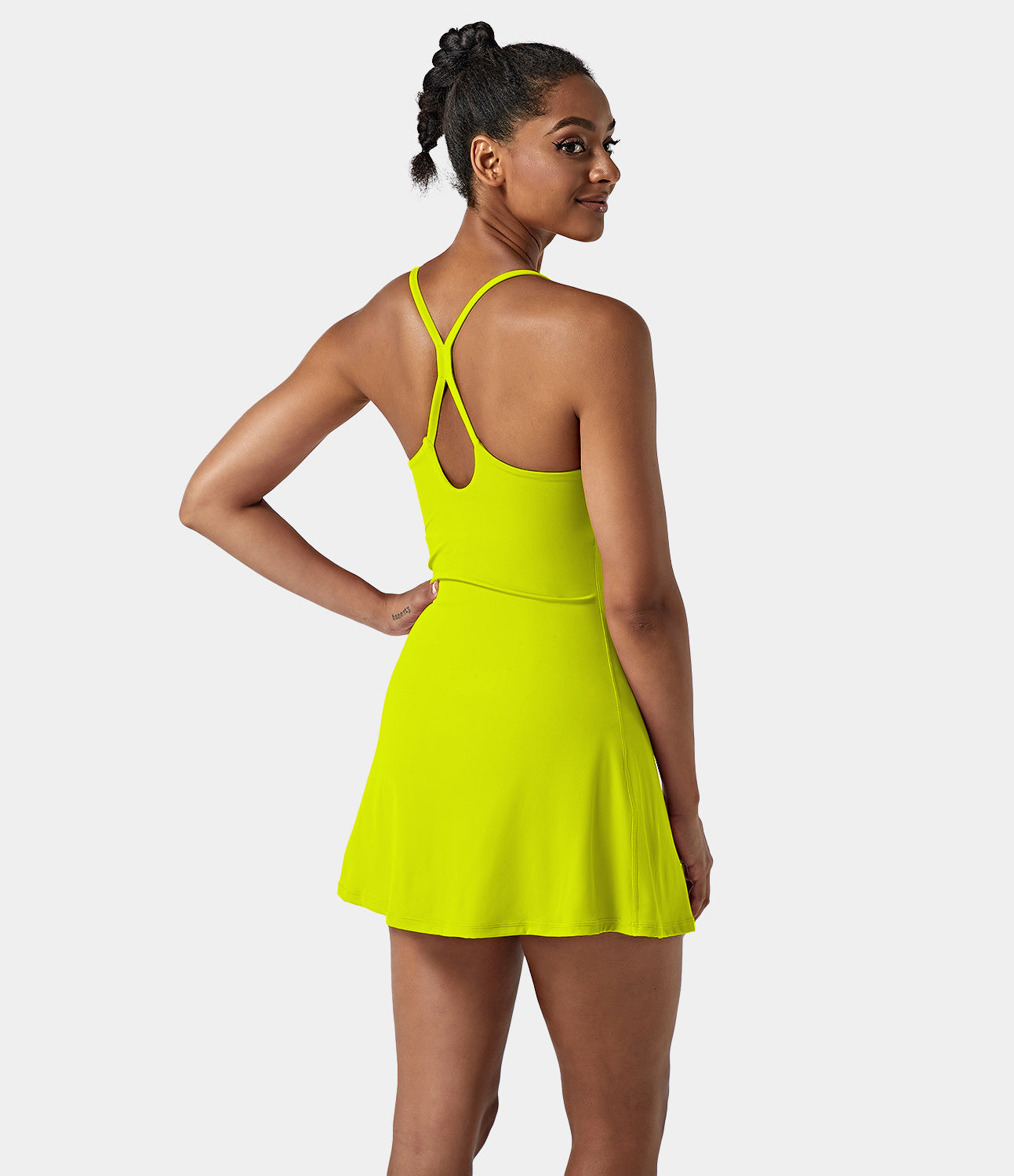 Women's Exercise Workout Dress With Phone Pocket-xinru shop